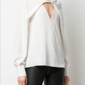 Jason Wu Collection twisted front cutout blouse